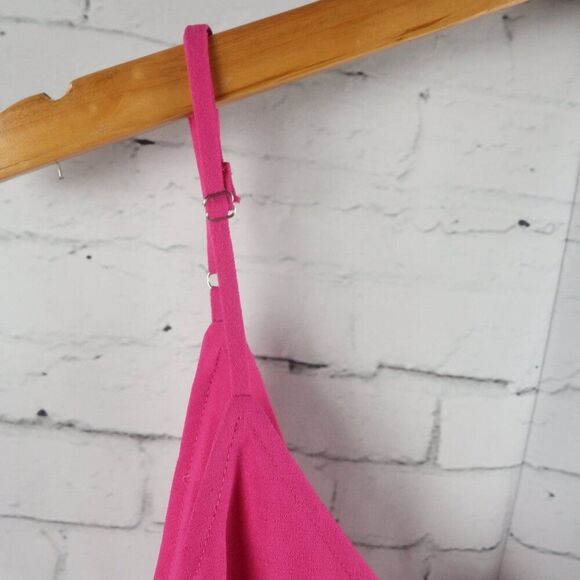 LULU'S SWEET SURPRISE PINK HIGH LOW MAXI DRESS WITH ADJUSTABLE STRAPS SIZE M - Picture 10 of 12